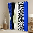 thumbnail image 3 of Manfei Fashion Geometric Striped Blackout Curtains Set of 2 (52x84 Each), Leopard Cheetah Print Window Curtains, Modern Abstract Style Curtains and Drapes, Curtains Blackout Room Decor, 3 of 6
