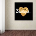 thumbnail image 3 of Trademark Fine Art "Beautiful On Black" Canvas Art by Lisa Powell Braun, 3 of 3