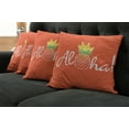 thumbnail image 5 of Ambesonne Aloha Throw Pillow Cover 4 Pack, Hawaiian Theme with Pineapple, 20", Burnt Sienna Lime Green, 5 of 5
