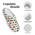 thumbnail image 5 of Lsque Artoon Car Pattern Womens Comfort Cotton on Scuff With Memory Foam and Anti-skid Sole Slipper-46/47, 5 of 7