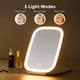 thumbnail image 4 of Espejo de maquillaje NEZZOE de viaje recargable con luces LED de 19 cm, 4 of 7