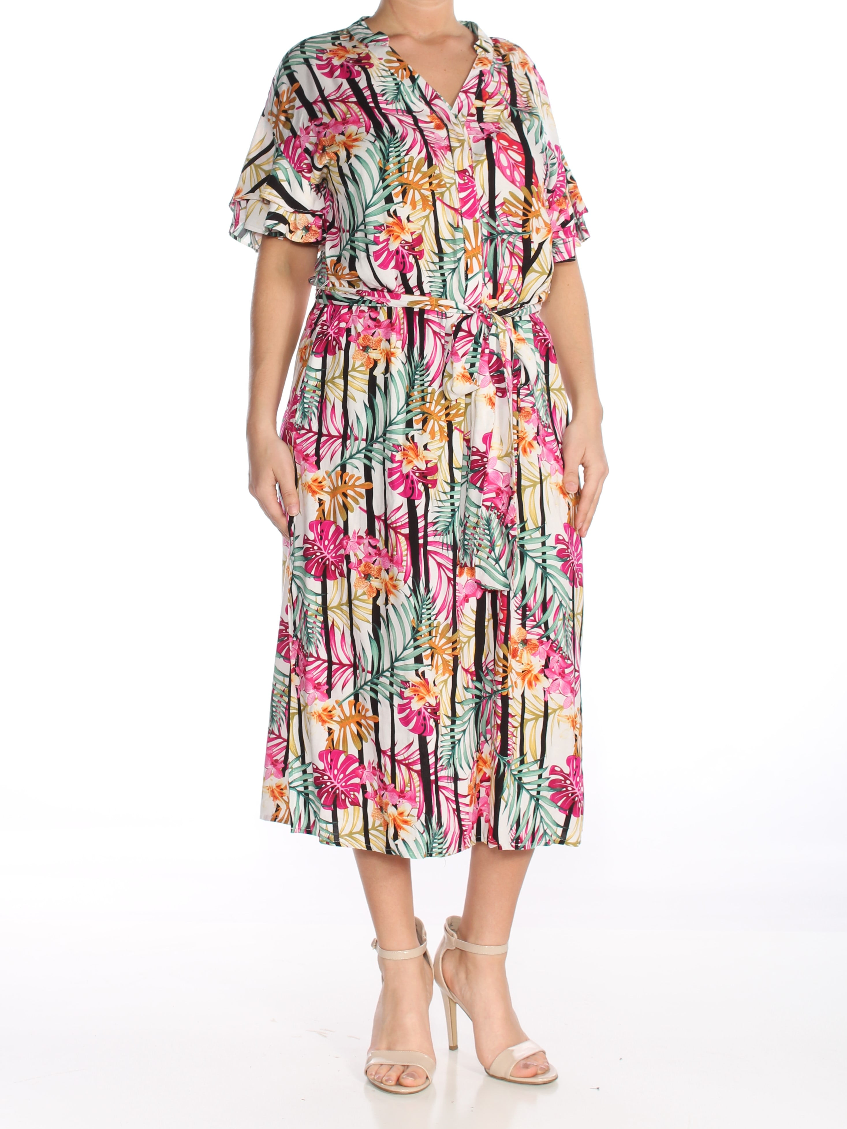 NINE WEST $89 Womens New 1268 Ivory Floral Drop Togo | Ubuy