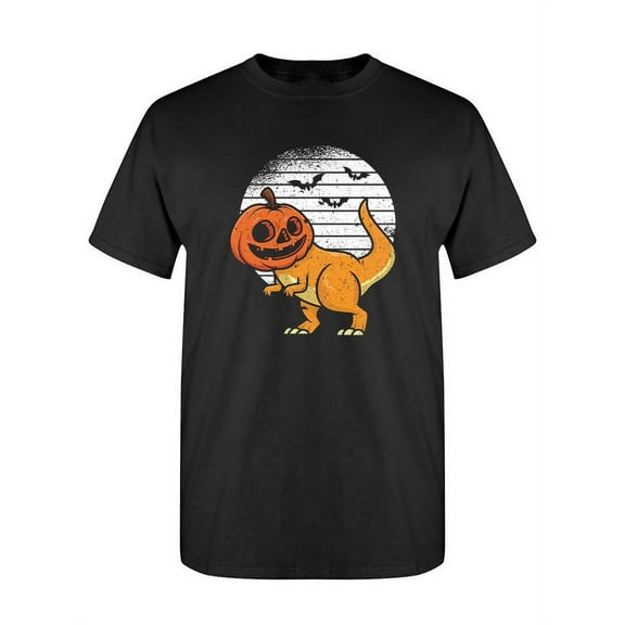 Dinosaur Pumpkin T-Shirt Women -Smartprints Designs, Female Medium