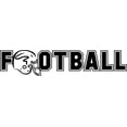 thumbnail image 1 of Boys Football Cute Sports Wall Decal Decoration Cute Football Black Typography Lasts Years and Easily Removable - Size: 8 In(W) x 20 In(H), 1 of 3
