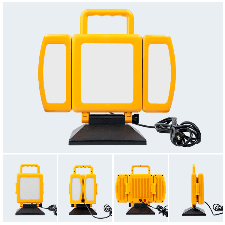 BrightLiving 2-in-1 Foldable LED Work Light with Tripod, 7500