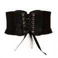 thumbnail image 2 of Lishi Slimming Body Bowknot Wide Corset Leather Belt, 2 of 5