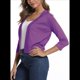 thumbnail image 2 of Suéter Tipo Cárdigan Corto de 3/4 para Mujer, Elegante, Color , Talla L, 2 of 7