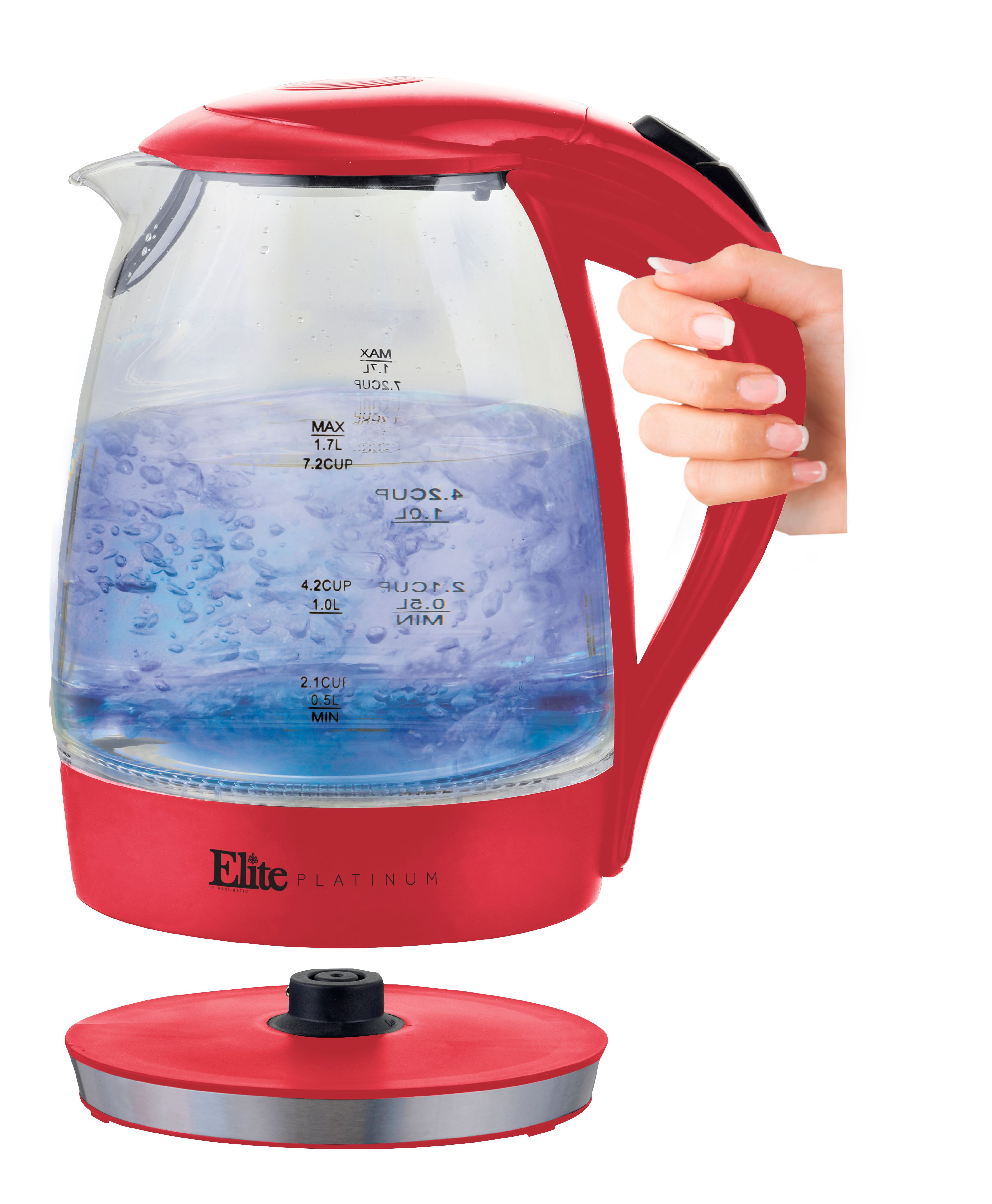 ECG RK 1865 ST red - Electric kettle