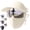 Beige, variant on 3 In 1 Summer Cycling Face Mask With Ice Silk Uv Face Shield Cover , Sun Hat & Sunglasses,Full Face, Premium Ice Silk Fabric, Full Coverage Uv Protection For Outdoor Riding​