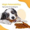 thumbnail image 4 of iPaw Turkey Dog Treats, All Natural Human Grade Dog Treat, Suitable for Training chew, Hypoallergenic, Rawhide Alternative, Braided Stick (Duck Liver), 4 of 6