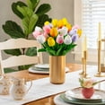 thumbnail image 6 of Scidweet 20Pcs Artificial Flowers Fake Tulip Colorful Tulip for Table Center Good Gift for Mother's Day, 6 of 8