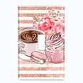 thumbnail image 2 of Metal Light Switch Wall Plate Outlet Cover (Coffee Mocha Espresso Heart Cupcake Macaron Flower Bouquet Pink - Single Toggle), 2 of 2