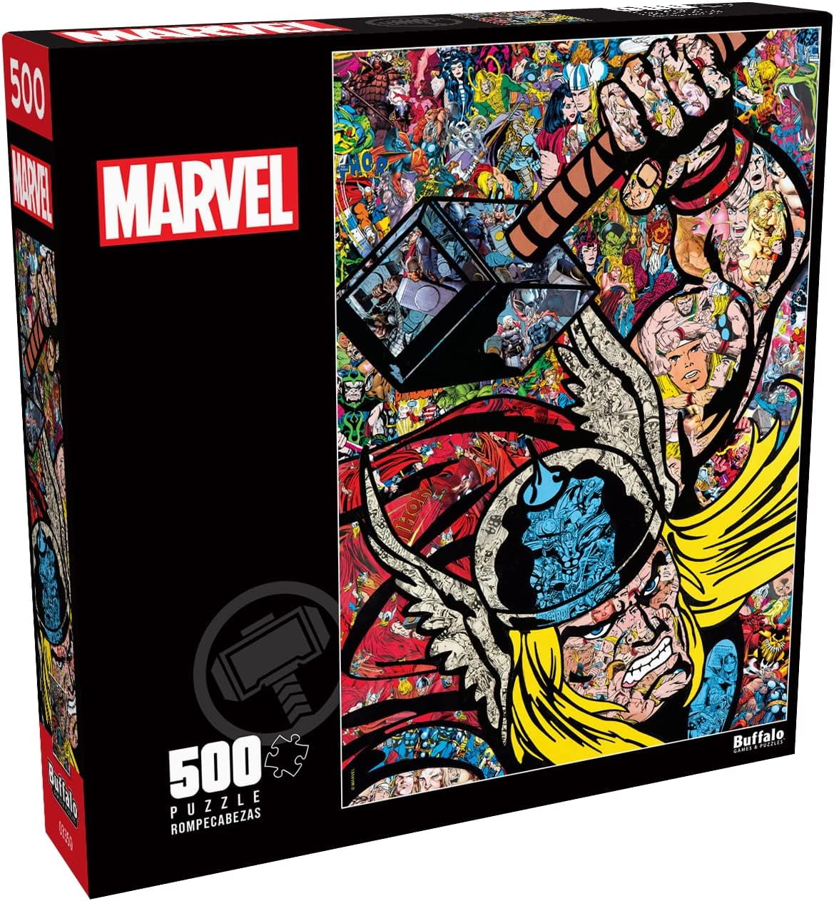 Buffalo Games 500-Piece Marvel Thor Collage Jigsaw Puzzle