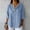 Tops-203Light Blue, variant on Gamivast Plus Size Blouses for Women V Neck 3/4 Sleeve Loose Fit Casual Shirts Single Button Tunic Tops To Wear with Leggings Daily Vacation Wear outfits