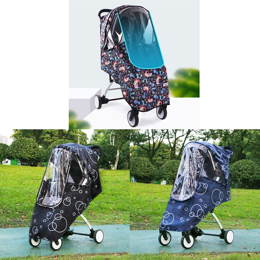 tegongse Babies Stroller Raining Cover Travel Weather Shield Accessory Waterproof Windproof for Protection Protect from Dust Snow