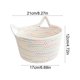 thumbnail image 3 of Rope Storage Basket With Cats Ear Handles Decorative Desktop Organizer For Keys Cosmetics And Sundries, 3 of 6