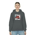 thumbnail image 2 of Cool Truckers Wife My Husband Moves America Trucking Hoodie, 2 of 4