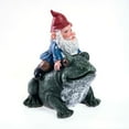 thumbnail image 1 of Enqiretly Dwarf Riding Frog Garden Gnomes Hand-made Hand Painted Exquisite Ornaments, 1 of 6