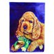 thumbnail image 1 of Cocker Spaniel con lona de bandera de rana grande multicolor Caroline's Treasures 7342CHF, 1 of 1