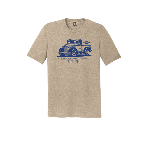 Chevrolet Motor Division 1918 Graphic T Shirt - Tan Heather 4XL