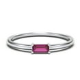 thumbnail image 1 of East-West Stackable Baguette Birthstone Ring - Ruby (July), 1 of 5