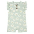 thumbnail image 2 of Modern Moments By Gerber Baby Girl Romper & Dress with Diaper Cover, 3-Piece Outfit Set, (0/3 Months - 24 Months), 2 of 10