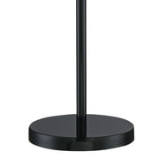 360 Lighting Bingham Modern Torchiere Floor Lamp with Side Lights 71 1/2 Tall Black Metal White Shade for Living Room Reading Bedroom Office House
