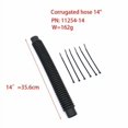 thumbnail image 1 of Diving Round Corrugated Inflator Exhaust Hose Universal Dive Protection Charge Relief Pipe Snorkeling Set Connector 14inch, 1 of 1