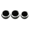 thumbnail image 2 of LOVIVER 3 Pcs Bouton de Contrôle de Climatiseur pour Vela Vitz Noir, 2 of 8