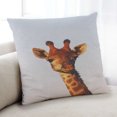 thumbnail image 1 of Ahgly Company Animals Girraffe Coussin d'Intérieur, 18 Pouces par 18 Pouces, 1 of 6