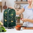 thumbnail image 3 of HELLHERO Emerald Gold Butterflies Stylish Kitchen Blender Dust Covers with Proof Stain Hand Strap Protects Blenders Processors Kitchen Counter, 3 of 6