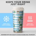thumbnail image 2 of 18oz Travel Coffee Mug, 316 Stainless Steel Vacuum Insulated Tumbler with 2-in-1 Straw Lid & Strap, Daisy Floral Print, 2 of 6