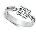thumbnail image 4 of Celtic Swirl Ocean Wave Rope Ring .925 Sterling Silver Band Jewelry Female Male Unisex Size 9, 4 of 4