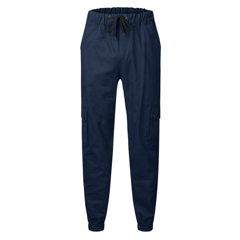 fvwitlyh Pants for Men Men's No Iron Khaki Slim Fit Flat Front Casual Pant  