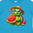 thumbnail image 4 of Inktastic Summer Turtle with Watermelon Boys or Girls Toddler T-Shirt, 4 of 5