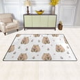 thumbnail image 3 of Capybara Flower Pattern Memory Foam Area Rug 60"x39" Non Slip, Absorbent, Fade Proof for Living Room, Bedroom, Office, 3 of 7