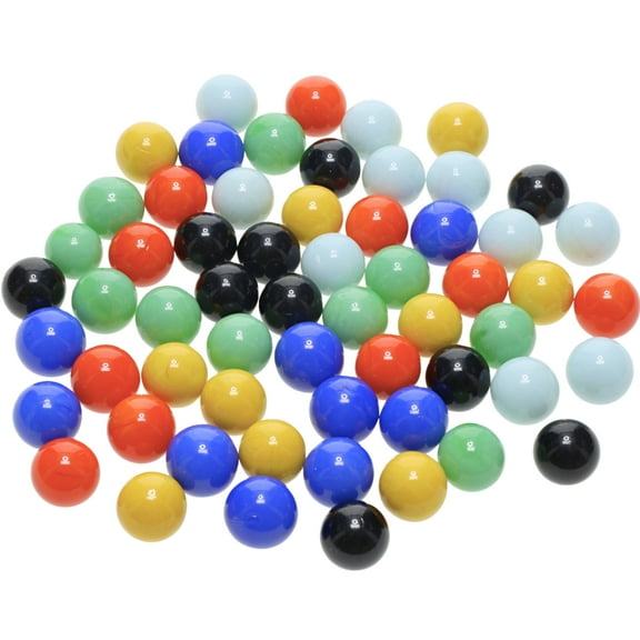 WE Games Replacement Colored Glass Marbles for Chinese Checkers Board Game, 60 Count