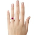 thumbnail image 3 of FJC Finejewelers 10k White Gold 7mm Solitaire Heart Shaped Created Ruby Ring, 3 of 8