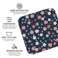 thumbnail image 3 of Picia Cherry Blossoms Printed Leather Coasters for Drinks, 4" Drink Coasters Set of 4 for Tabletop Protection, Handmade Luxurious Home Décor and Housewarming Gift -Square, 3 of 6