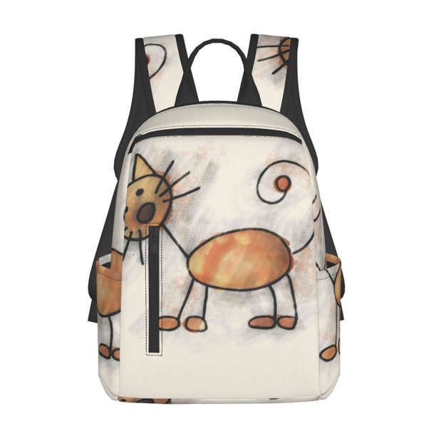 Easygdp Brown Cat Cartoon para Easygdp Yak - Mochila Casual Ligera y Resistente para Viaje y Senderismo para Hombres y Mujeres