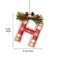 thumbnail image 4 of HBBKVI Christmas Tree Decorations Personalized Monogram Christmas Ornaments Christmas Decorations Xmas Tree Hanging Decor Christmas Initial Letters Ornaments, 4 of 8