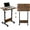 16x24 IN, variant on Height Adjustable Standing Desk with Storage Bag widths16 in Length 24 in, Portable Rolling Mobile Stand Up Table with Wheels, 360 Degree Flip Laptop Computer Desk for Home Office, Rustic Brown