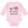 thumbnail image 3 of Inktastic My Sister Loves Me Boys or Girls Long Sleeve Baby Bodysuit, 3 of 5