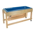 thumbnail image 3 of Sand and Water Activity Table with Drain Faucet, Storage Lid & Locking Casters, Birch Plywood Indoor Sensory Table, 3 of 10