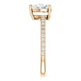 thumbnail image 4 of 1.22 Ct Stunning Pear Diamond Bridal Rings for Women Solid 14K Rose Gold, 4 of 7