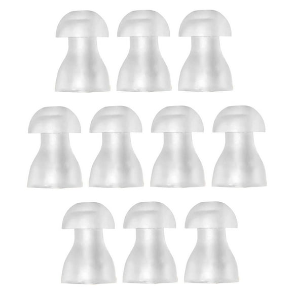 10 tapones para los oídos, reemplazos de tapones para los oídos, accesorios, para los oídos con forma de , resistentes, portátiles, suaves y S