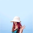 thumbnail image 2 of Foldable Sun Hat Visor 2-Style Wide Brim UV Protection Sun Visor Hat (Beige), 2 of 8