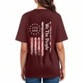 thumbnail image 5 of CAICJ98 Women's 250Th Anniversary Print Vintage T-Shirt 1776-2026 250Th Anniversary Patriotic Shirt for Women (Wine,L), 5 of 7