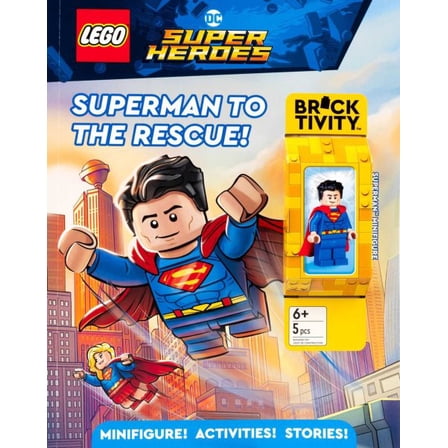 Pre-Owned Activity Book with Minifigure Lego DC Super Heroes: Superman to the Rescue!, (Paperback)