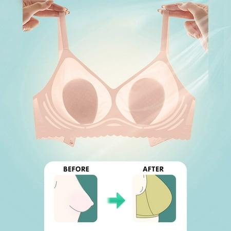 

Hunpta Wire-Free Bralettes For Women Sleeping Bra Thin Soft Comfortable Everyday Bra Seamless Casual Bra